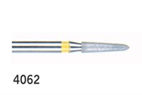 BluWhite Diamond Finishing Burs Tapered Cylinder Round End FG 4062 Fine 016 