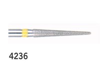 BluWhite Diamond Finishing Burs Tapered Cylinder Round End FG 4236 Fine 016 