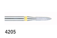 BluWhite Diamond Finishing Burs Tapered Cylinder Round End FG 4205L Fine 010 