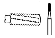 Tungsten Carbide Burs Straight Fissure Dome Fine Cross Cut FG 1958 012 