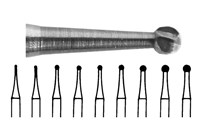 Tungsten Carbide Burs Round Plain Cut FG 4 014 