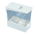 Lunamat Cotton Wool Roll Dispenser - White Plastic 