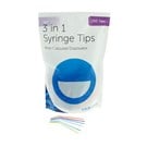 Disposable Multi-Colour 3 in 1 Syringe Tips 
