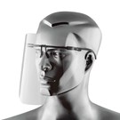 Visors Frame + 12 Face Shields - Black Frame 