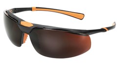 Safety Glasses Amber Lens, Black Frame 